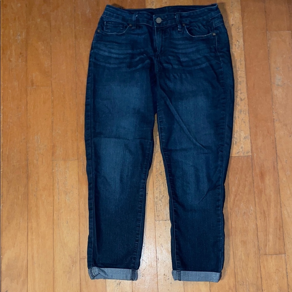 PAIGE Premium Kylie Crop Denim Indigo Dark Blue Jeans Ankle Skinny 29 / 24